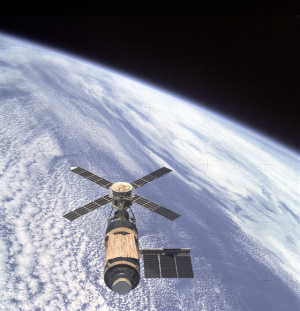 Skylab and Earth Limb (Photo courtesy of NASA)